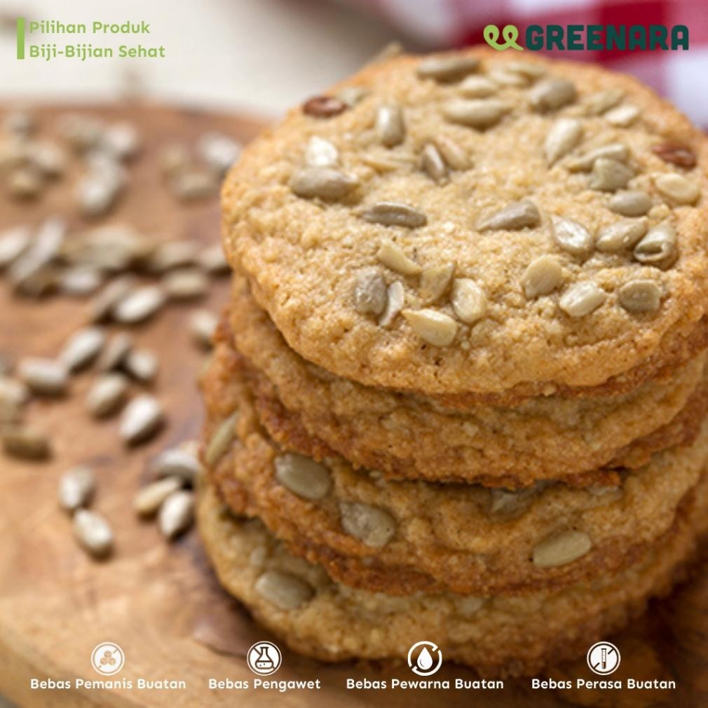 

(Cod) Greenara - Lightly Salted Roasted Sunflower Seed 1Kg / Kuaci Panggang Asin Stok Terbatas