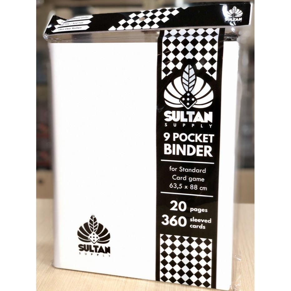 

Sultan 9-Poet Binder White