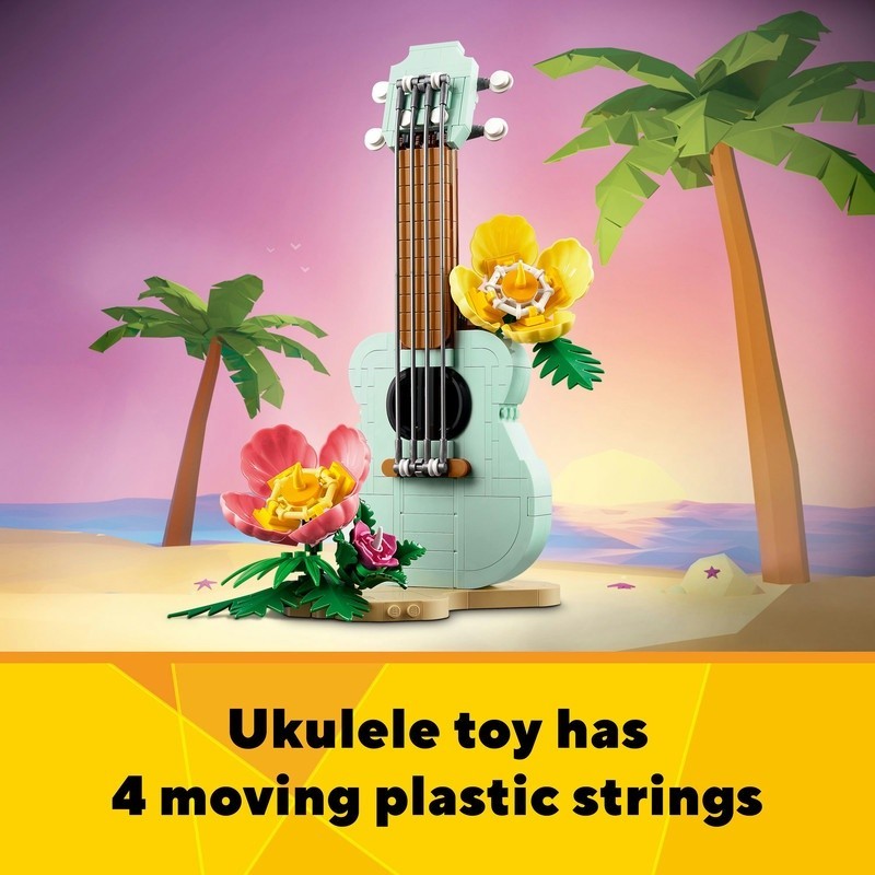 LEGO Creator 31156 Tropical Ukulele 3in1 Toy Set (387 Pieces) Mainan Balok (8 Tahun+)