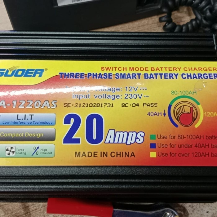 Souer MA-1220A charger accu/aki 12V 20A