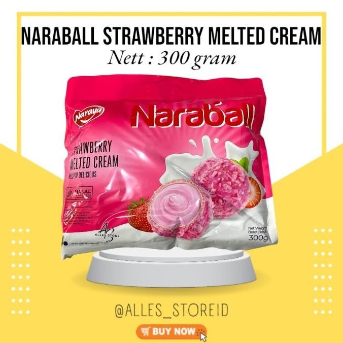 

Big Sale Naraya Naraball Strawberry Melted Cream/Biskuit Wafer Rasa Stroberi Berkualitas