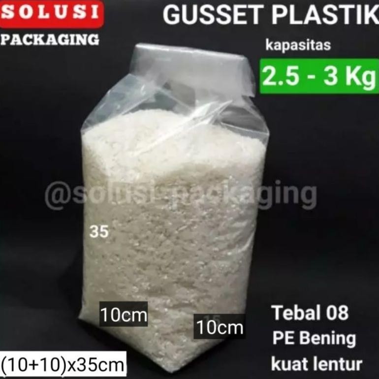 Termurah [50Pcs] Gusset Plastik Beras 3Kg Plastik Gula Plastik Beras Jamur 2Kg Sale