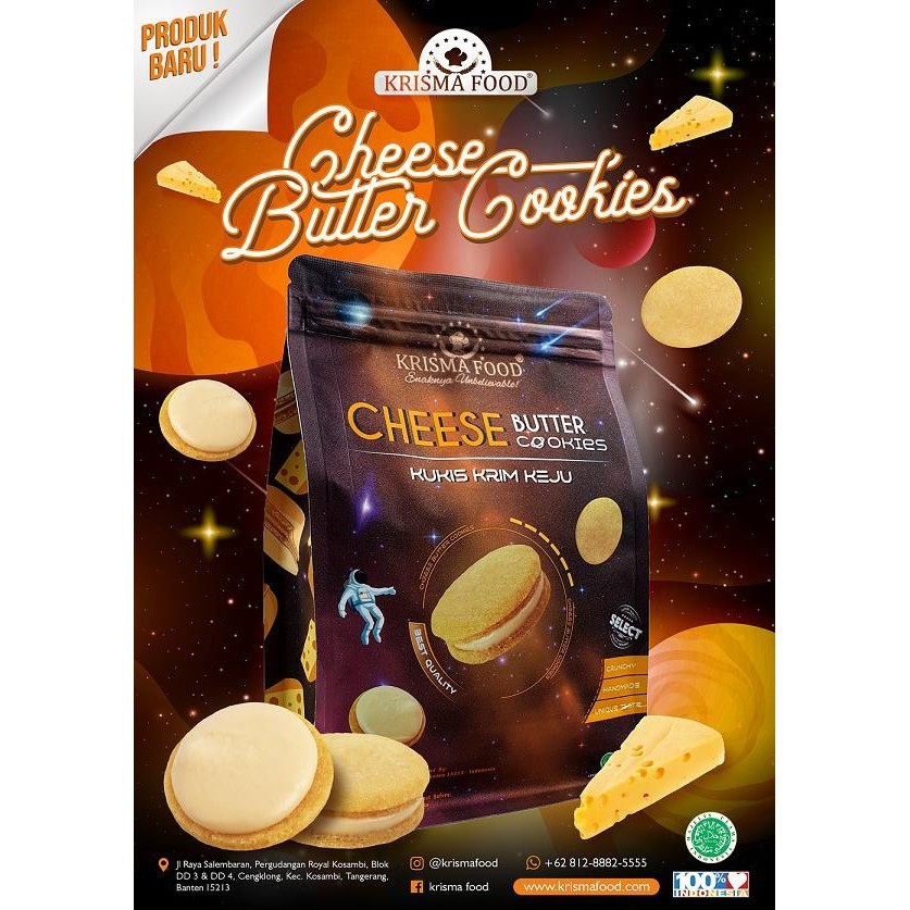 

Krisma Food Butter Cookies. Kukis Krim Berbagai Rasa Limited Edition