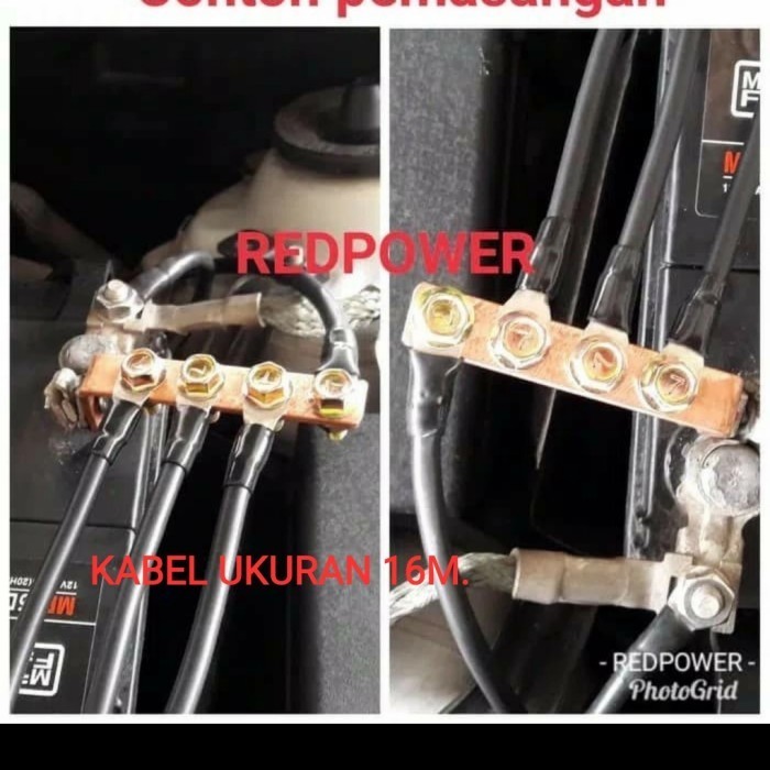 KABEL GROUNDING AKI MOBIL 5 TITIK 4 LUBANG 16MM