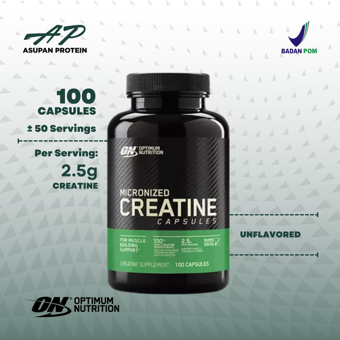 On Creatine Monohydrate 2500Mg 100 Capsules - Optimum Nutrition