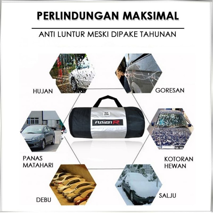Cover Mobil Putih JAZZ Waterproof / Sarung Mobil Putih HONDA JAZZ 2018