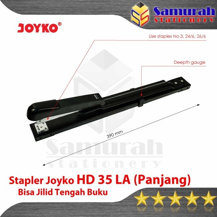 

Stapler Joyko Hd 35La Panjang / Mesin Staples Jilid Tengah Hd35 La