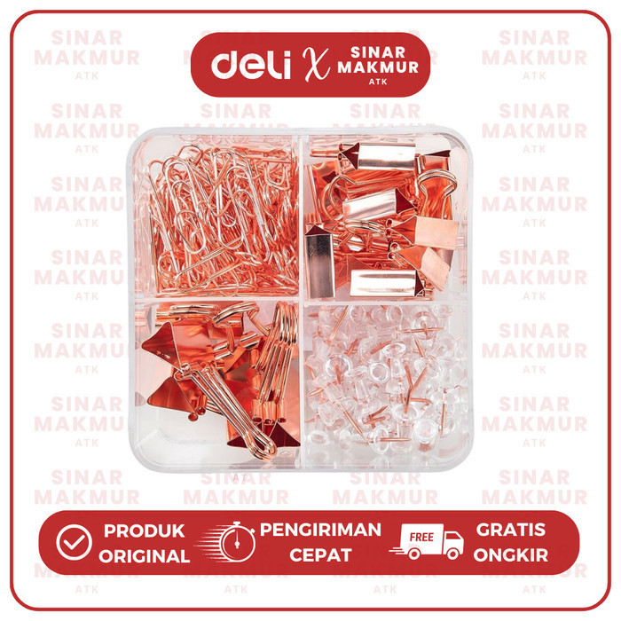 

Office Combination R Clip, Binder Clip & Push Pin Deli 78551 (Set)