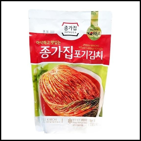 

[Halal] 500Gr Jongga Poggi Mat Kimchi Sawi Utuh - Makanan Import Korea