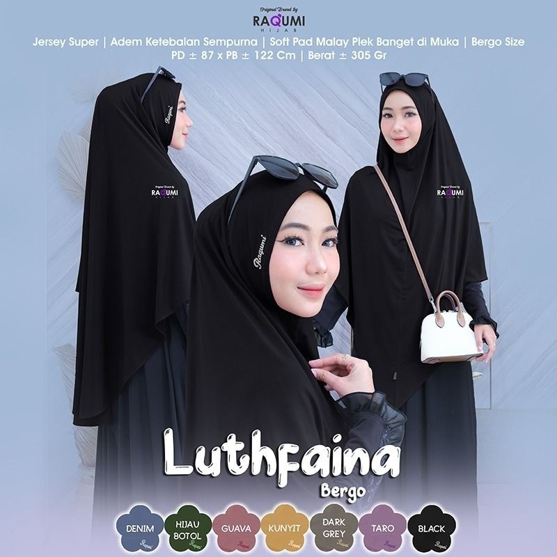 NEW PREMIUM DAILY HIJAB RAQUMI HIJAB // LUTHFAINA BERGO // HIJAB BERGO // HIJAB DAILY // HIJAB