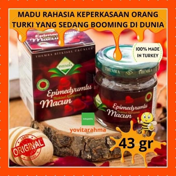 

[Ready] Madu Macun Turki 43Gr/Madu Cinta Asli Original