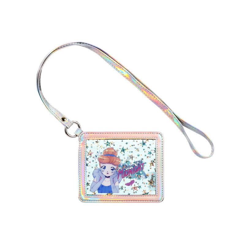 

OFC Miniso Disney Manga Princess Collection Starry Card Holder Gantungan Kartu Nama Tempat Kartu Nama Lanyard Miniso Name Tag Lanyard Miniso