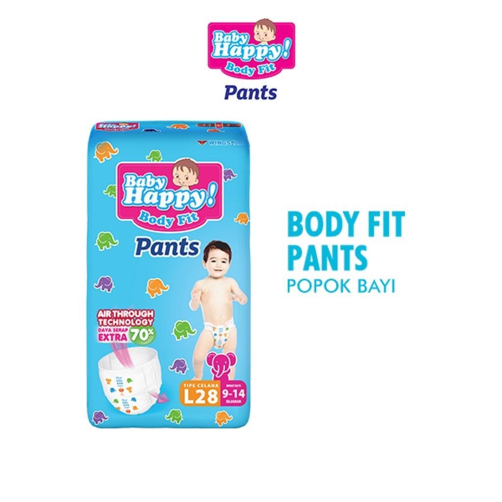 Baby Happy Pants Popok Bayi Celana L 28 - Gambar 2