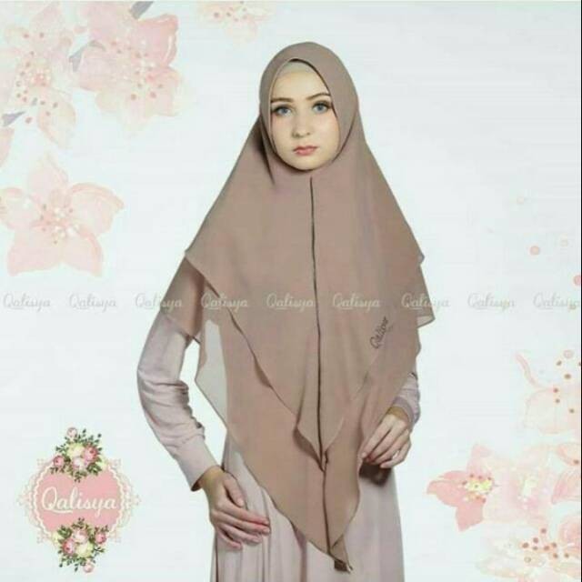 NEW PREMIUM DAILY HIJAB Jilbab Khimar Qalisya Zipper Ukuran L