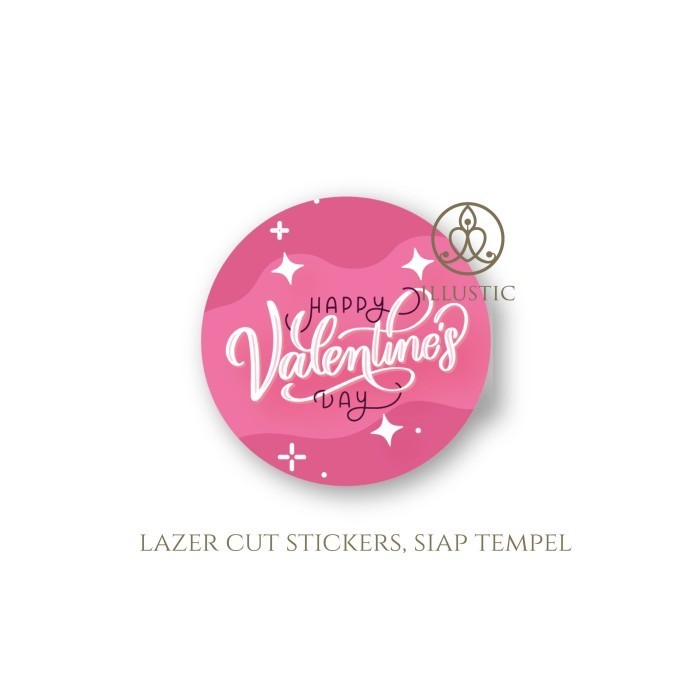 

@#@#@#] stiker valentine day /valentine round sticker (isi 25)