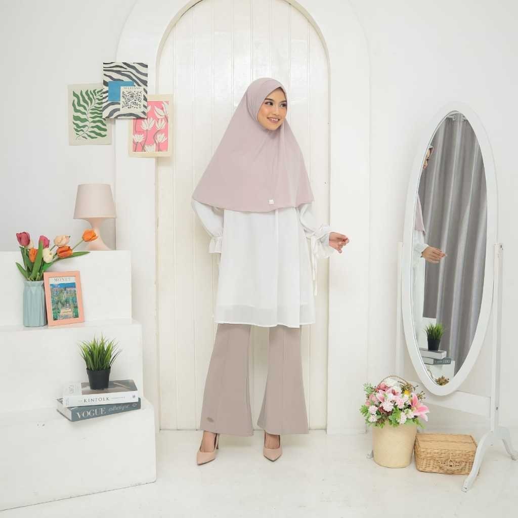 NEW PREMIUM DAILY HIJAB BERGO JERSEY PREMIUM BY KEAN SIGNATURE [NUDE]