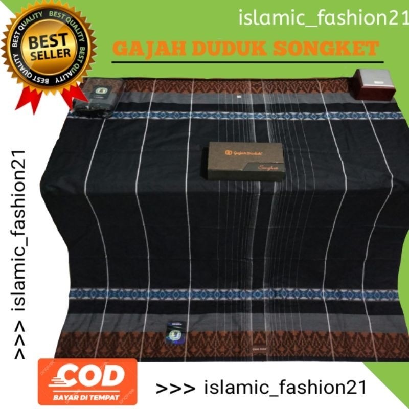 SARUNG SONGKET GAJAH DUDUK KAIN HALUS NYAMAN DI PAKAI