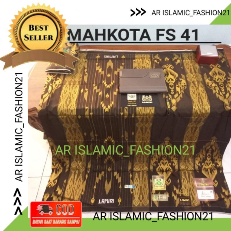 SARUNG KING SULTAN(RAJA SULAIMAN ARAB)SARUNG LAMIRI MAHKOTA SUPER #MOTIF SGE MAHKOTA FS #MOTIF SKI F