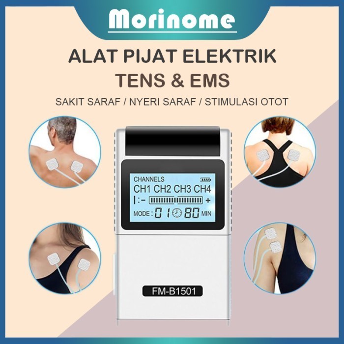 Alat Pijat Terapi Listrik Tens&Ems Refleksi Akupuntur Electric Massage
