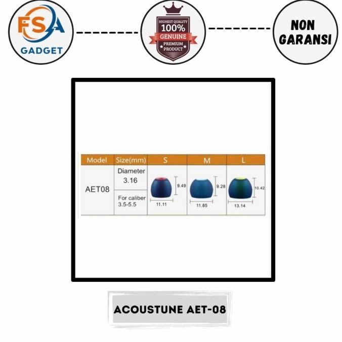 New Arrival Acoustune Aet08 Earphone Tips Original Top 2024