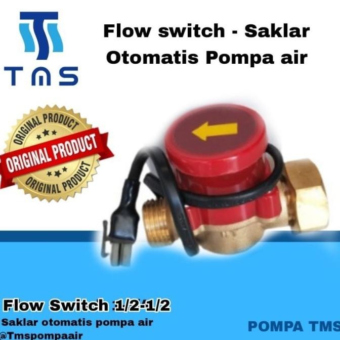 100% Kualitas Tms Flow Switch 1/2 Inch -1/2 Inch Otomatis Pompa