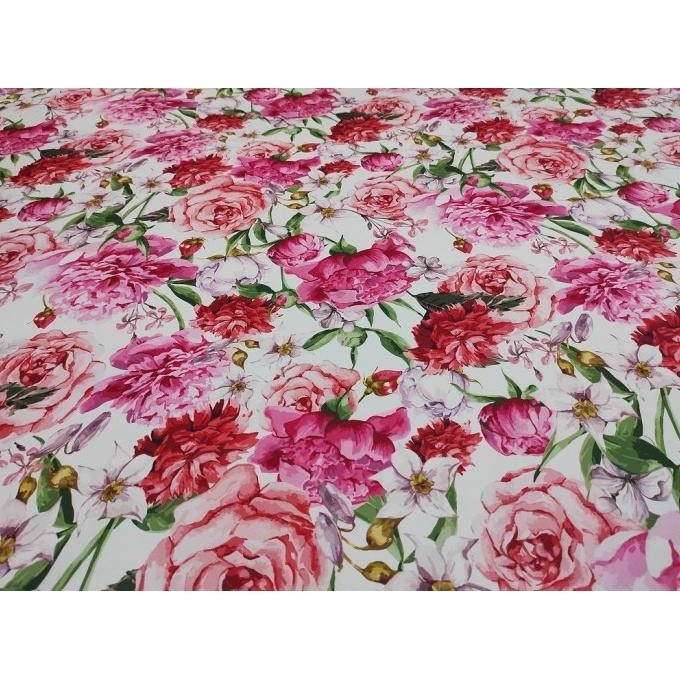 

Kain Print Bunga Sutra / Woolpeach - Katty Floral (Per 0,5 Meter) Stok Terbatas