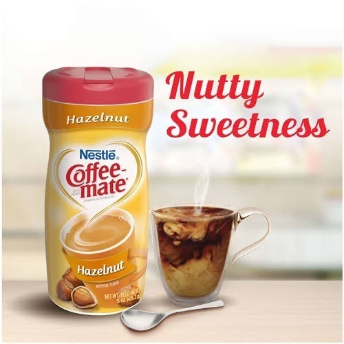 

Ready Nestle Coffee Mate Hazelnut Powder Creamer krimer bubuk import 15oz