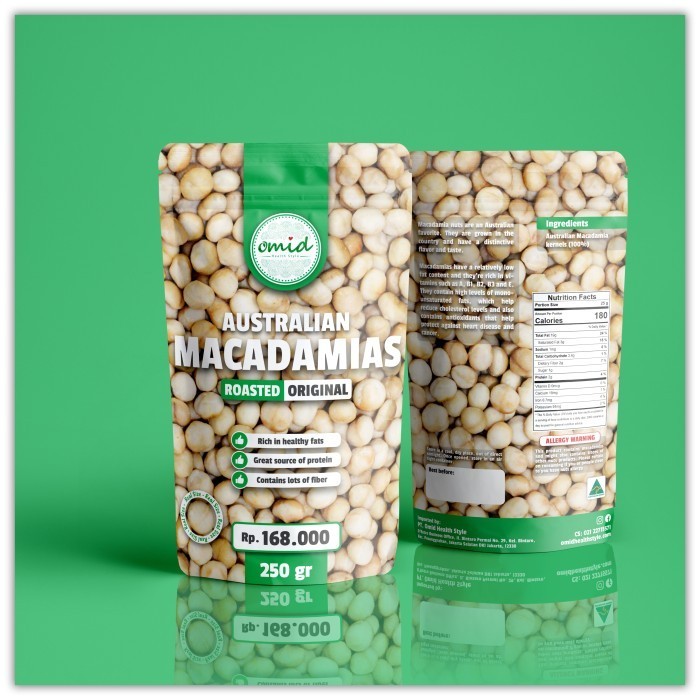 

PROMO SPECIAL Roasted Macadamia Nuts (Kacang Macadamia Panggang) 250gr