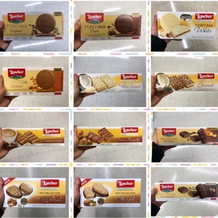 

TERJAMIN Loacker Tortina Wafer Chocolate Biscuit Snack Import