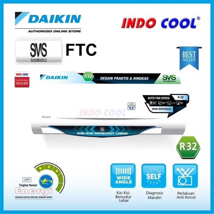 Ac Daikin Standart 1Pk Ftc25