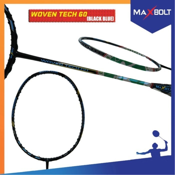 Maxbolt Woven Tech 60 Raket Badminton Original
