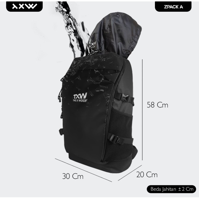 Tas Travel Bag Backpacker Hiking Trekking Waterproof The X Woof Zpacka