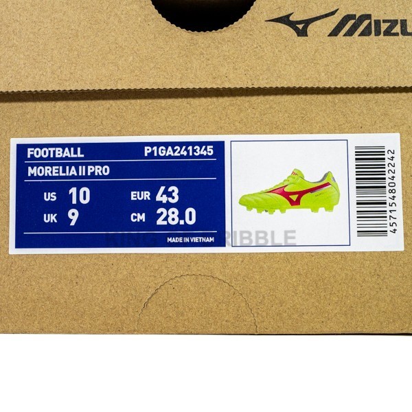 Sepatu Bola Mizuno Morelia Ii Pro P1Ga241345 Original Bnib