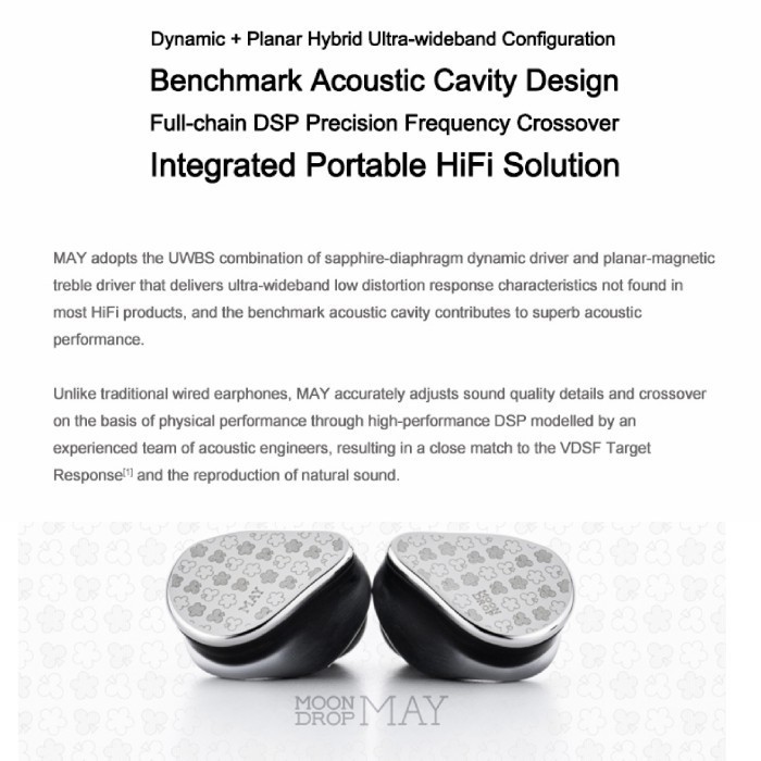 Moondrop May Dsp Usb-C Dynamic + Planar Driver Hybird Iem
