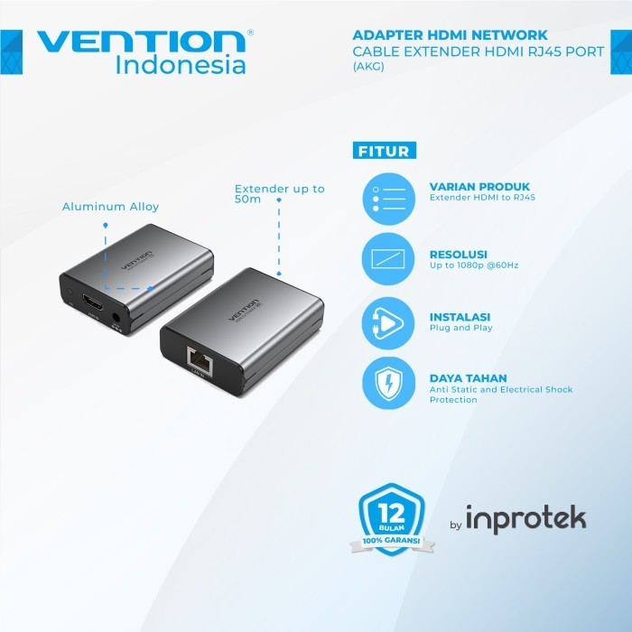 Vention Hdmi Extender Over Lan Cable Hdmi Kvm Network Extender