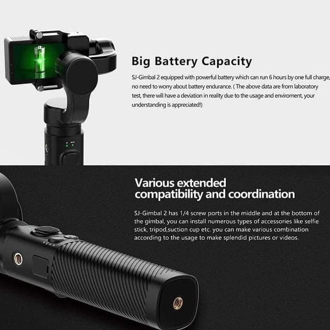 Sjcam Sj Gimbal 2 3-Axis Handheld Stabilizer For Action Camera