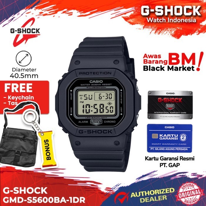 G-Shock Gshock Gmd-S5600Ba-1Dr Gmd-S5600Ba Gmd-S5600 Gmds5600Ba