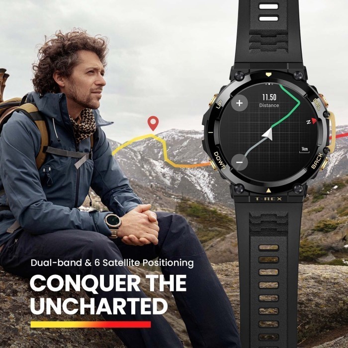Amazfit T-Rex 2 & T-Rex Pro Smartwatch 1.39 Amoled Garansi Resmi