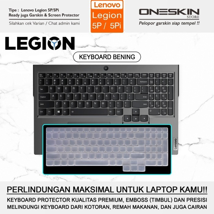 Terlaris Cover Keyboard Protector Lenovo Legion 5 5i 5P 5Pi-15 15IMH05 15IMH05H SALE