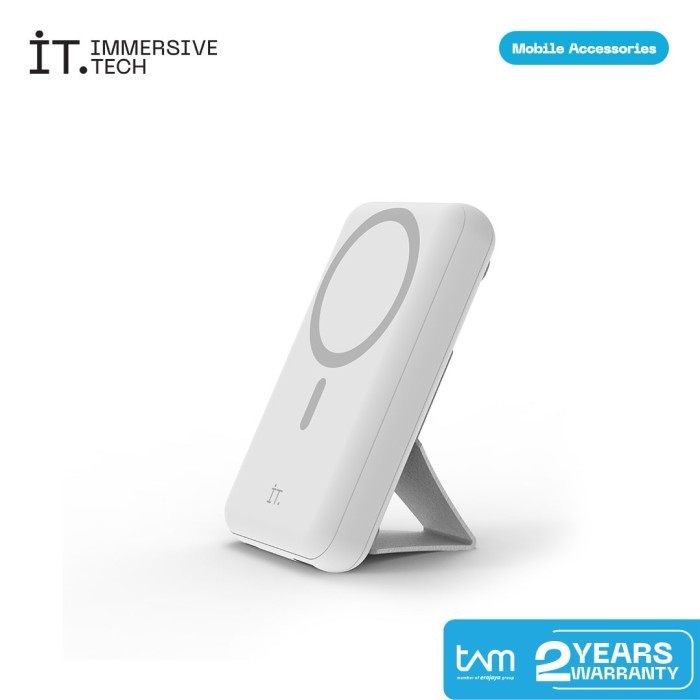 It Wireless Magnetic Powerbank Wpb11 10.000Mah - White