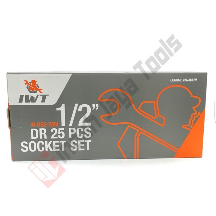 Iwt Japan Kunci Sok Set 25 Pcs 1/2 Inch - Socket Set Soket