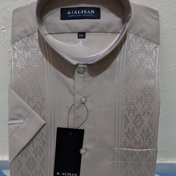 Baju KOKO ALISAN BORDIR lengan pendek TERMURAH