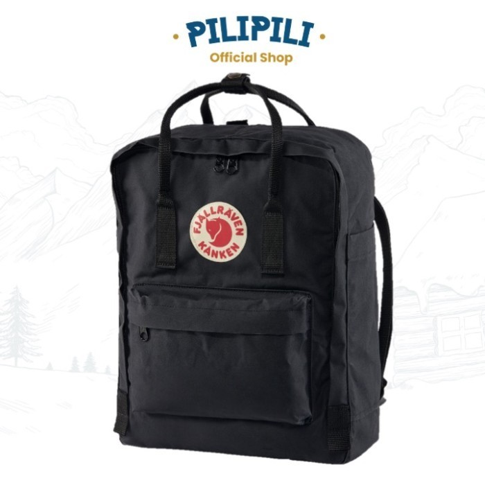 Tas Ransel Kanken Classic Original Black Backpack