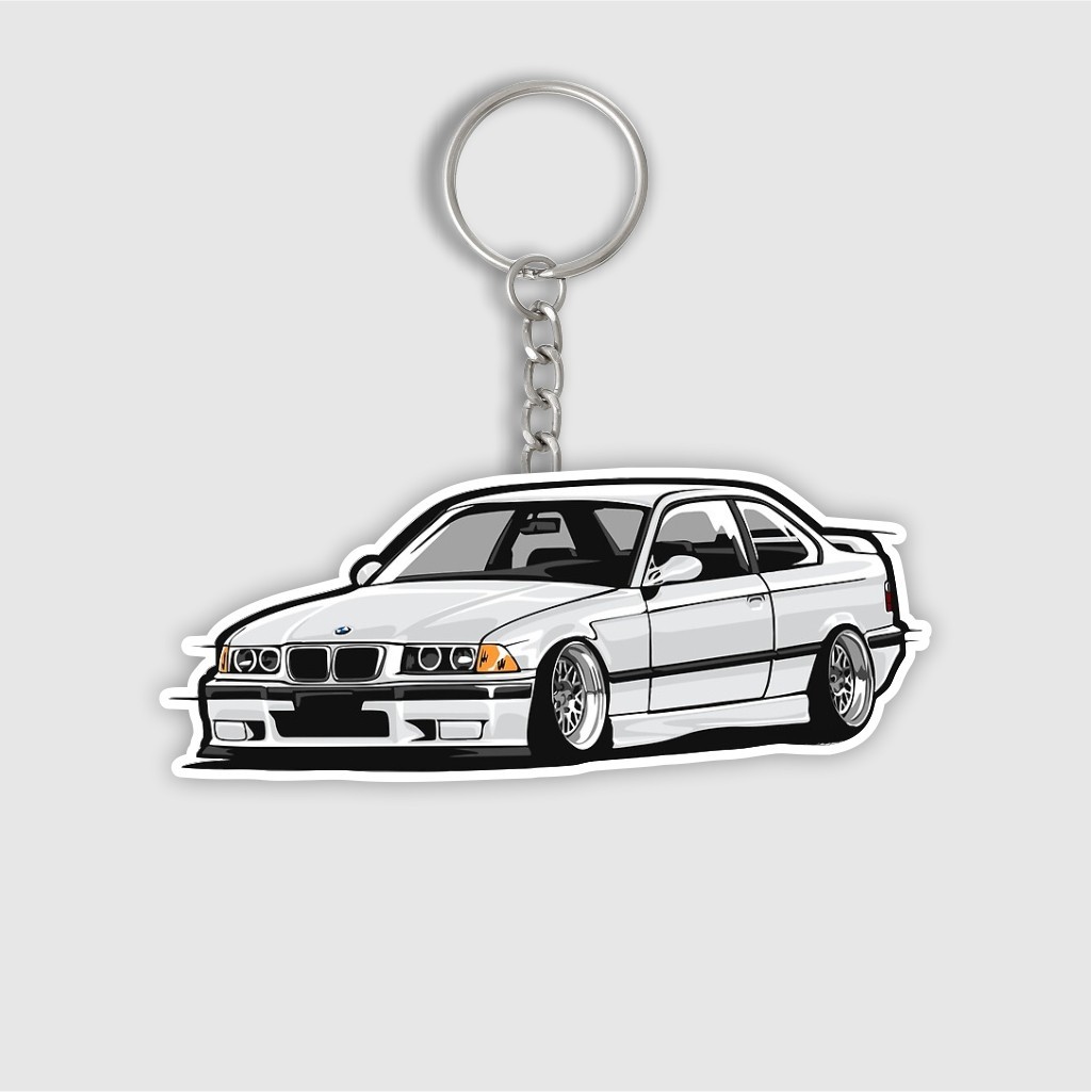Gantungan Kunci "Stanced Bmw E36"