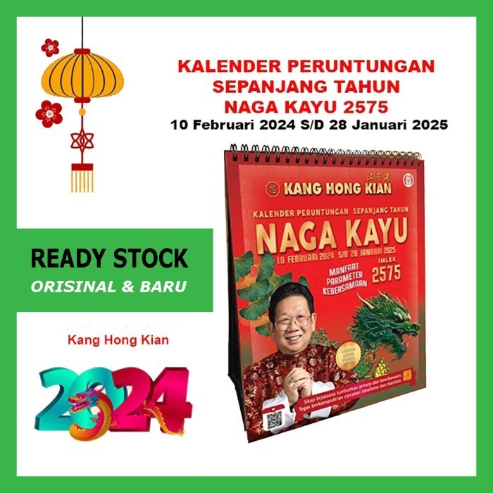 

Kalender Kang Hong Kian Tahun Naga Kayu 2024 Imlek 2575