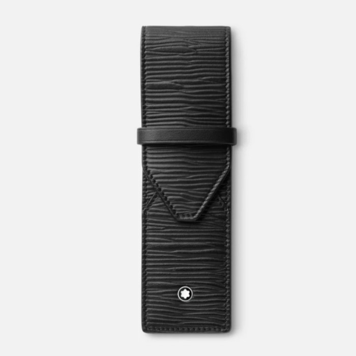 

pen case kulit asli 2 slot tempat pulpen