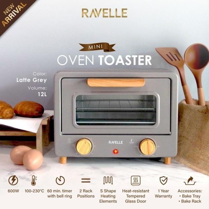 Ravelle Oven Listrik Toaster Mini 12 Liter Korean Mini Oven Toaster