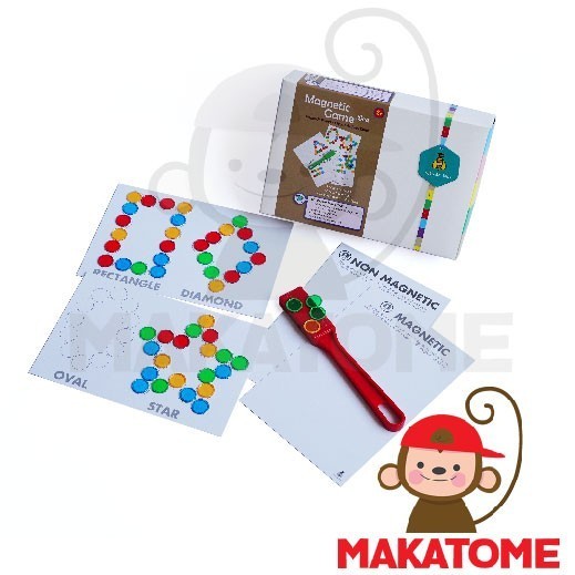 Ready Magnetic Wand + Chip + Free Worksheet Mainan Edukasi magnet coin