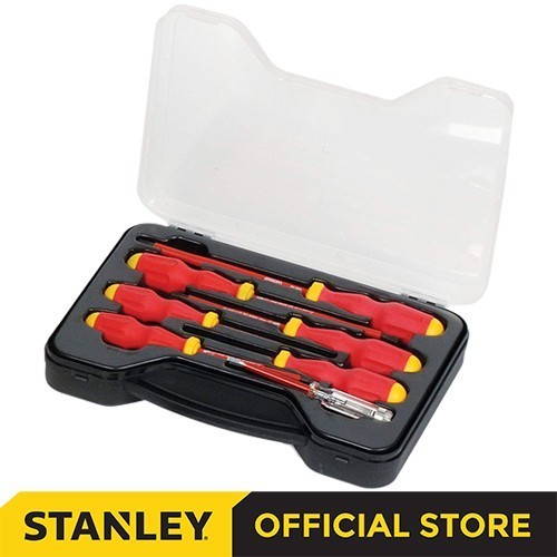 Stanley Electrical Screwdriver Vde Set / Obeng Listrik Vde 7Pcs 65-980