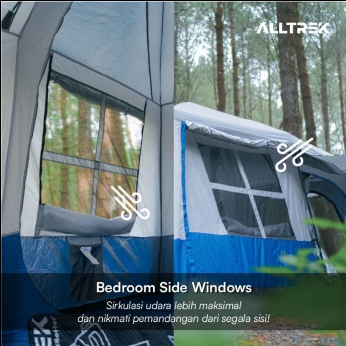 Alltrek Tenda Camping Tentastic Outdoor 1 Bedroom + 1 Guest Room